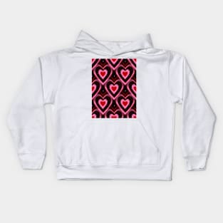 HEARTS Happy Valentines Day Kids Hoodie